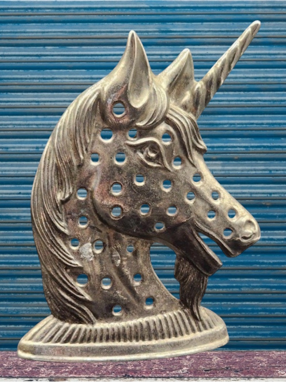 Vintage Unicorn Jewelry Holder Earring Silverplated Organizer Decor Display Tree